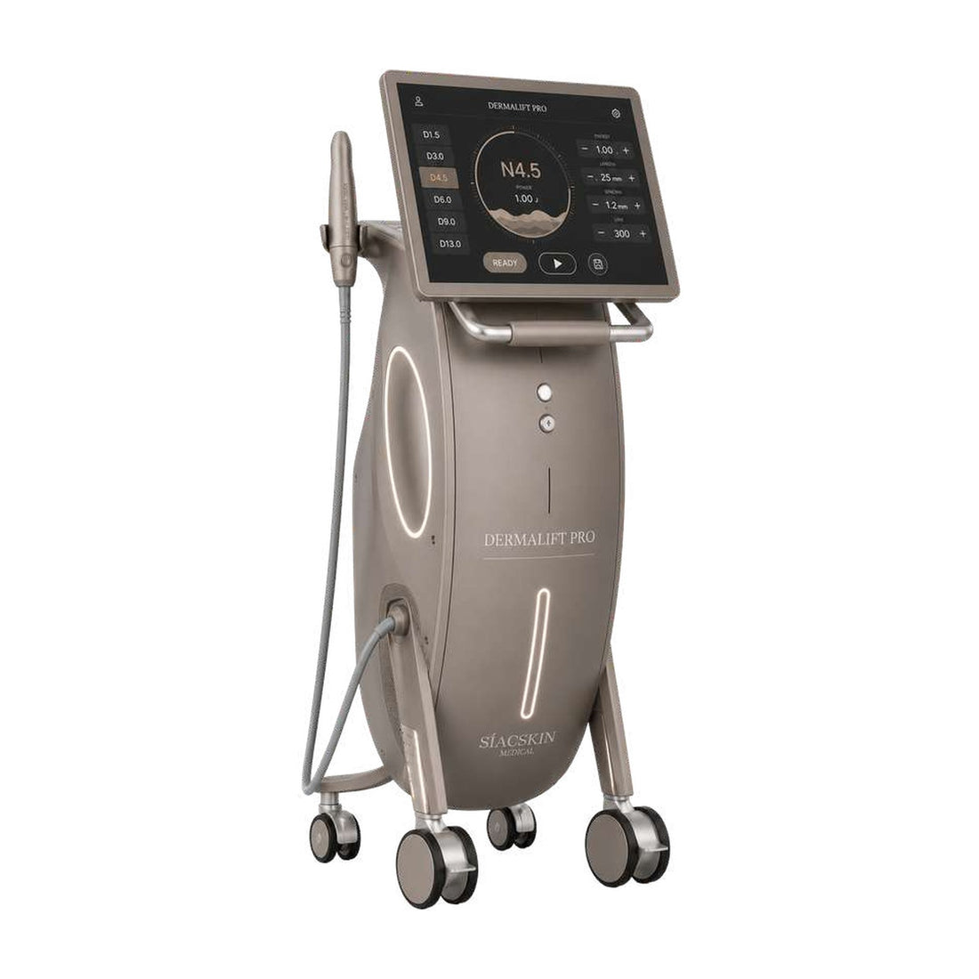 SIACSKIN DERMALIFT PRO – MFU + SD Ultraschall-Lifting Standgerät mit Touchscreen und Handstück