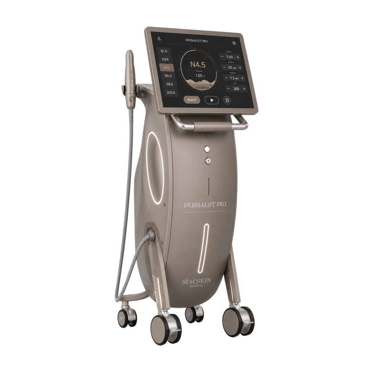 SIACSKIN DERMALIFT PRO – MFU + SD Ultraschall-Lifting Standgerät mit Touchscreen und Handstück