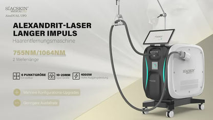 SIACSKIN AlexDUAL UFO Dual Wave Alexandrit Laser für helles Haar